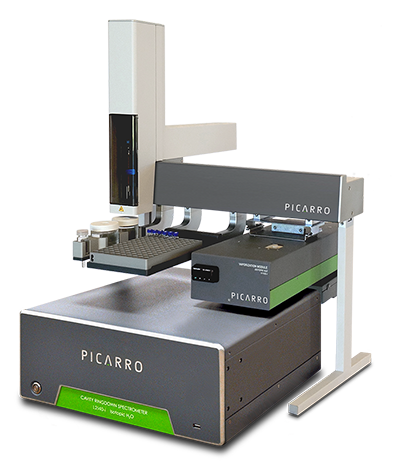 Picarro L2140-i isotope and gas concentration analyser with autosampler